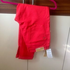 Michael Kors - Izzy Skinny Sea Coral Jeans - Size 8